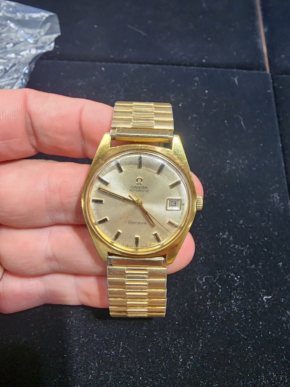 Omega Men's Genève Automatic Gold Tone Watch - Gold